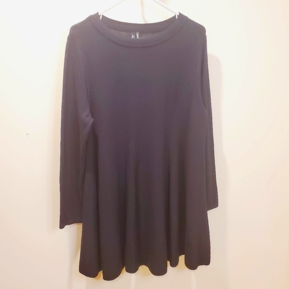 RAVEL Women's Blacl long sleeves  casual Sweater dress Size L